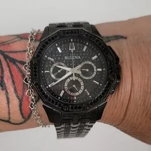 Bulova | Accessories | Bulova Octava Black Stone Watch  display picture 3